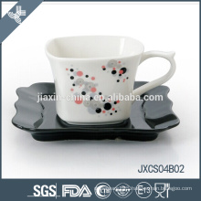 180CC porcelain cup set, small cup set with sliver design